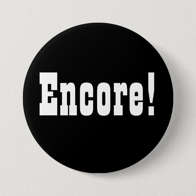 Badge Rond 7,6 Cm Bis ! Bouton (Devant)