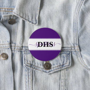Badge Rond 7,6 Cm Bloc de couleur personnalisé pour l'école  