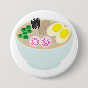Badge Rond 7,6 Cm Bol de Ramen