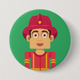 Badge Rond 7,6 Cm Bombero