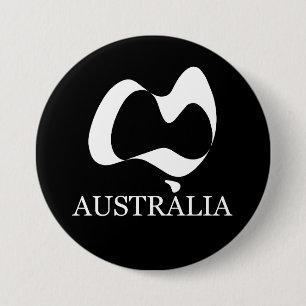 Badge Rond 7,6 Cm Bonne fête australienne