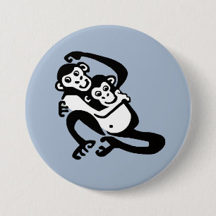 Badge Rond 7,6 Cm Bonobo - button