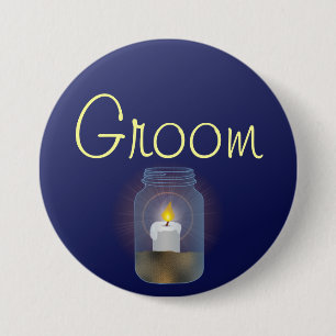 Badge Rond 7,6 Cm Bougie Mason Bouton Jar