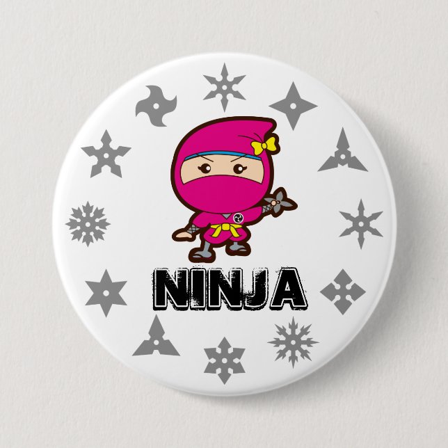 Badge Rond 7,6 Cm Bouton (Devant)