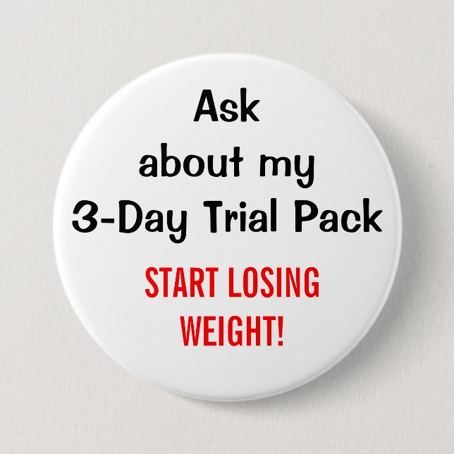 Badge Rond 7,6 Cm Bouton (Devant)