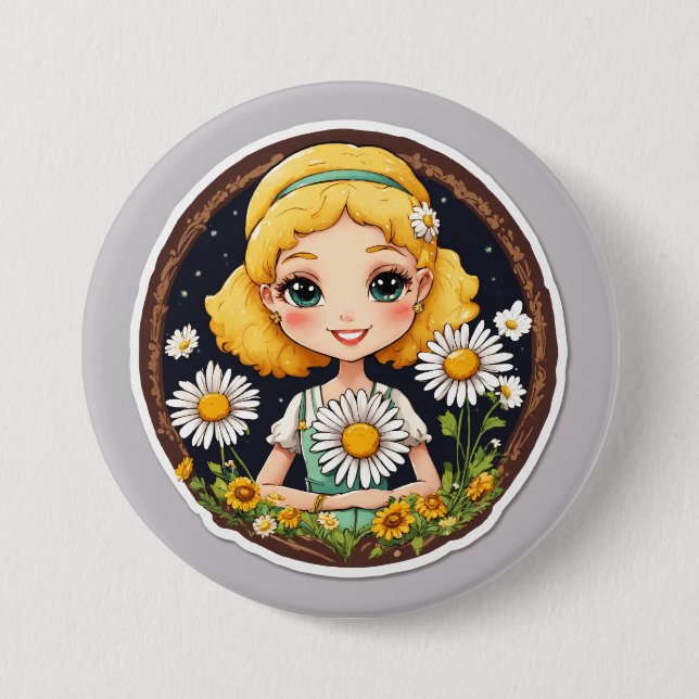 Badge Rond 7,6 Cm bouton (Devant)