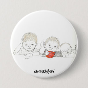 Badge Rond 7,6 Cm Bouton #07 de bébé de janv. Shackelford
