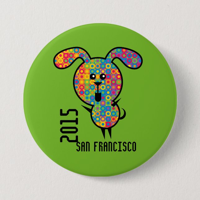 Badge Rond 7,6 Cm Bouton 2015 de gay pride (Devant)