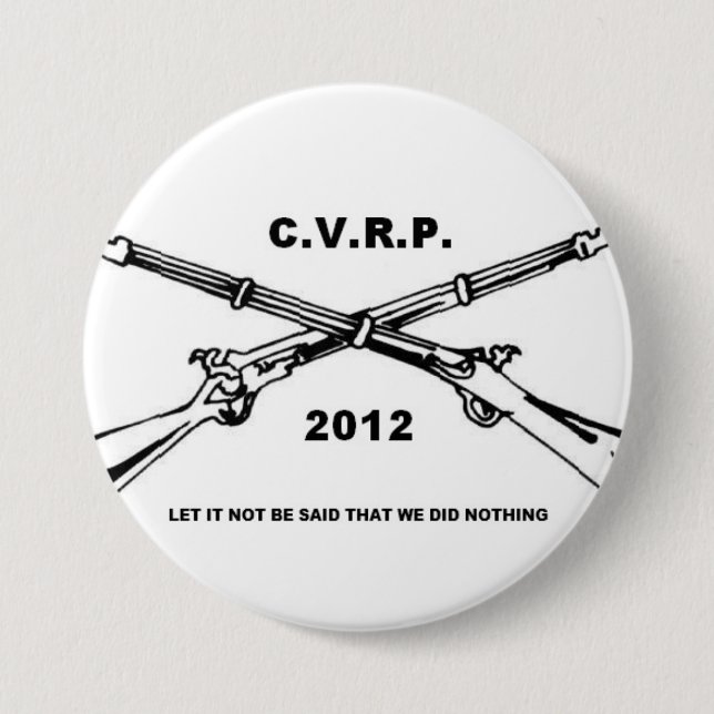 Badge Rond 7,6 Cm Bouton 2 de CVRP (Devant)