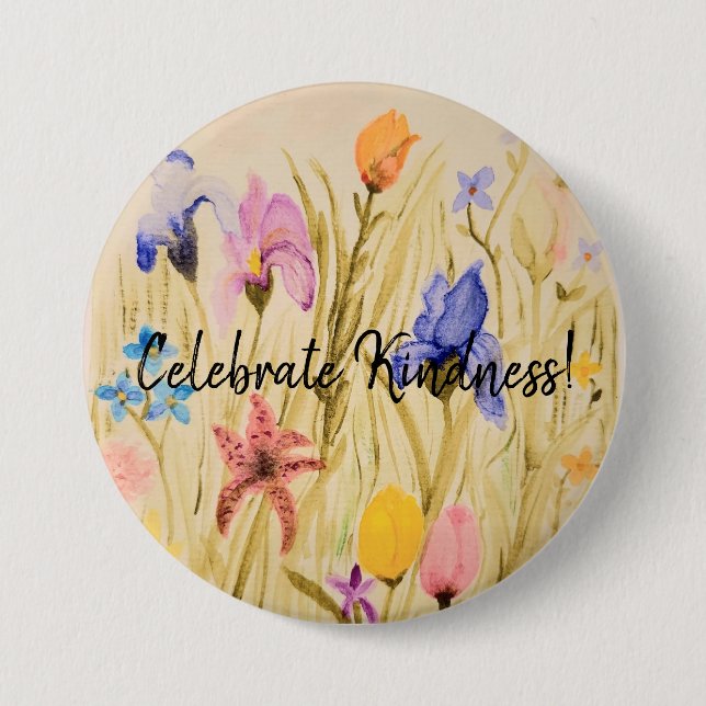 Badge Rond 7,6 Cm Bouton 31/2" Celebrate Kindness (Devant)
