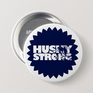 Badge Rond 7,6 Cm Bouton à épingle ferme Husky