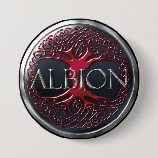 Badge Rond 7,6 Cm Bouton Albion Ruby Red HMA