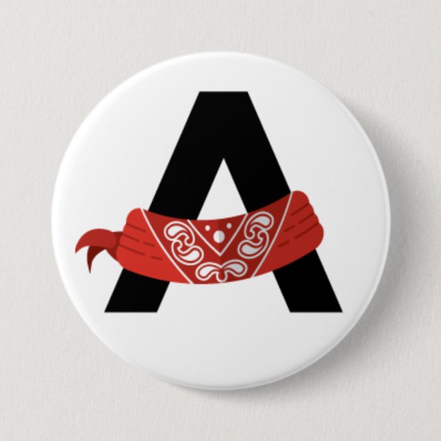 Badge Rond 7,6 Cm Bouton APBF (Devant)