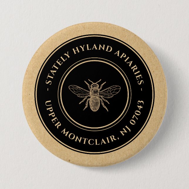 Badge Rond 7,6 Cm Bouton Apiaire promotionnel (Devant)