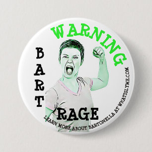 Badge Rond 7,6 Cm Bouton "Bart Rage"