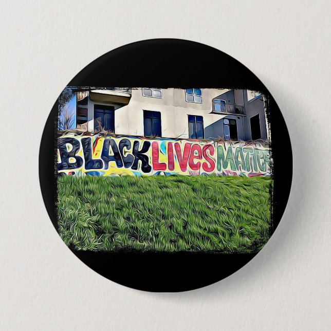 Badge Rond 7,6 Cm Bouton Black Lives Matton (Devant)