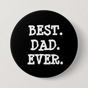 Badge Rond 7,6 Cm Bouton Bleu Meilleur Papa Jamais