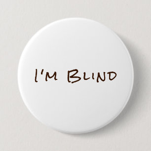 Badge Rond 7,6 Cm Bouton Brown du médecin de l'oeil blanc