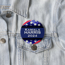 Badge Rond 7,6 Cm Bouton Campagne Kamala HARRIS 2024
