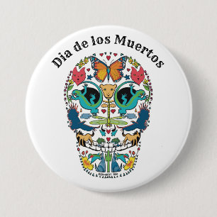 Badge Rond 7,6 Cm Bouton célébrant le jour des morts