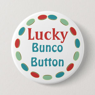 Badge Rond 7,6 Cm Bouton chanceux