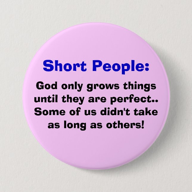 Badge Rond 7,6 Cm Bouton court de personnes (Devant)