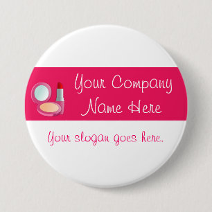 Badge Rond 7,6 Cm Bouton d'affaires de beauté