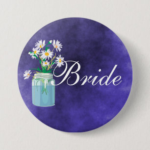 Badge Rond 7,6 Cm Bouton Daisies d'été
