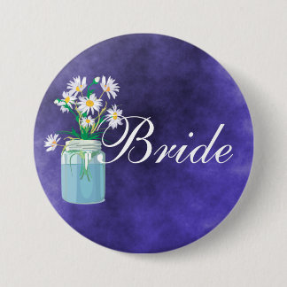 Badge Rond 7,6 Cm Bouton Daisies d'été