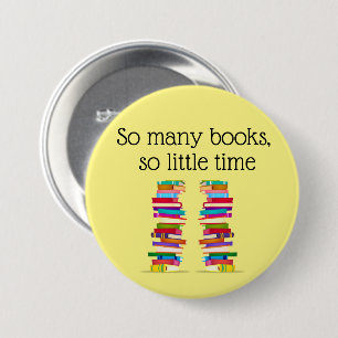 Badge Rond 7,6 Cm Bouton d'amour de livre