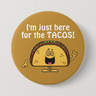 Badge Rond 7,6 Cm Bouton d'amour Taco