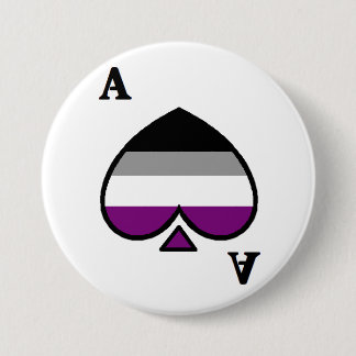 Badge Rond 7,6 Cm Bouton d'as d'Aromantic