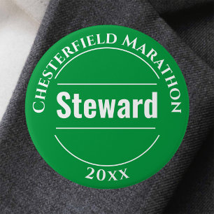 Badge Rond 7,6 Cm Bouton de bouton officiel de l'événement Steward