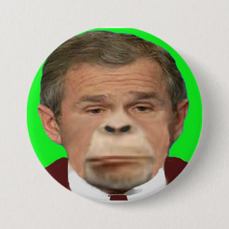 Badge Rond 7,6 Cm Bouton de chimpanzé de Bush