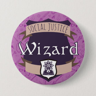 Badge Rond 7,6 Cm Bouton de classe de justice sociale : Magicien