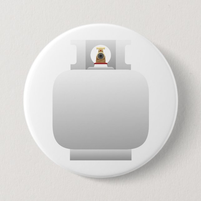 Badge Rond 7,6 Cm Bouton de cylindre de gaz (Devant)