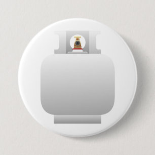 Badge Rond 7,6 Cm Bouton de cylindre de gaz