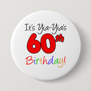 Badge Rond 7,6 Cm Bouton de fête d'anniversaire de l'étape
