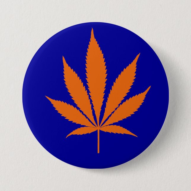 Badge Rond 7,6 Cm Bouton de feuille du pot W20 (Devant)