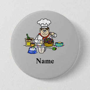 Badge Rond 7,6 Cm Bouton de gâteau boulanger