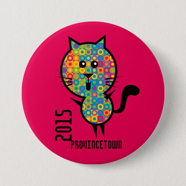 Badge Rond 7,6 Cm Bouton de gay pride (Devant)