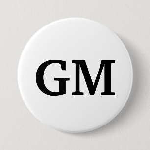 Badge Rond 7,6 Cm Bouton de GM