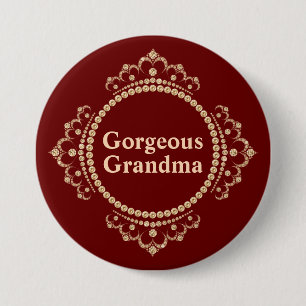 Badge Rond 7,6 Cm Bouton de grand-mère magnifique