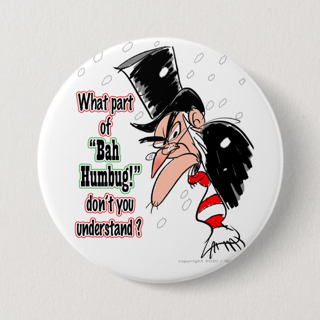 Badge Rond 7,6 Cm Bouton de "grippe-sou" (Devant)