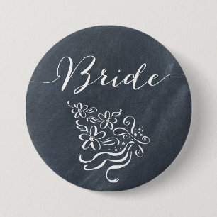 Badge Rond 7,6 Cm Bouton de jeune mariée de tableau