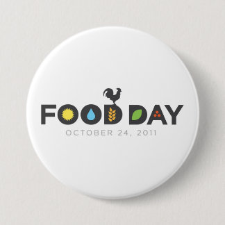 Badge Rond 7,6 Cm Bouton de jour de nourriture