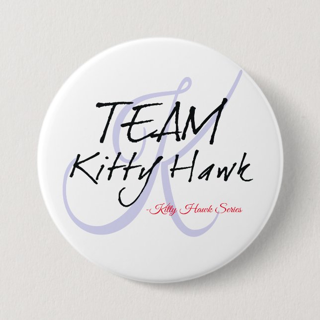 Badge Rond 7,6 Cm Bouton de Kitty Hawk d'équipe (Devant)