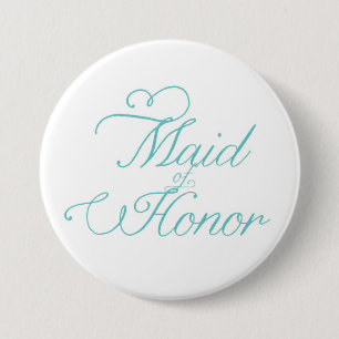 Badge Rond 7,6 Cm Bouton de la servante d'honneur