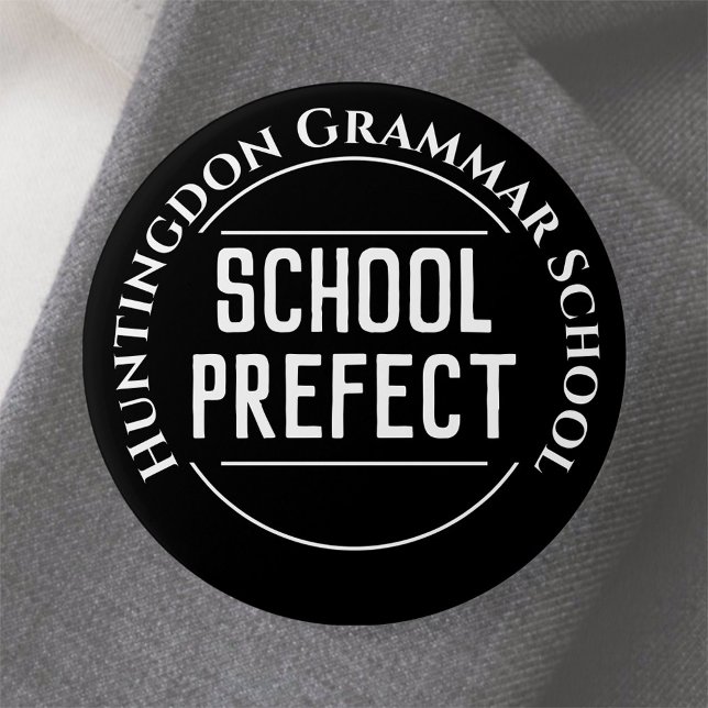 Badge Rond 7,6 Cm Bouton de l'insigne préfet de l'école (Créateur téléchargé)