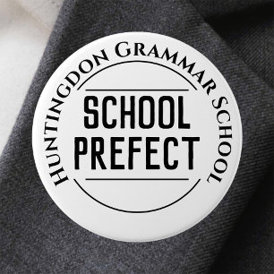 Badge Rond 7,6 Cm Bouton de l'insigne préfet de l'école